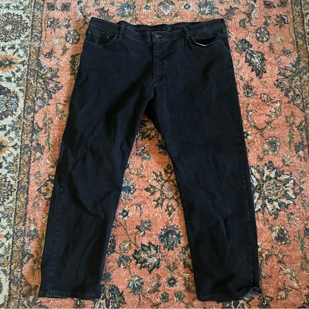 Black Wrangler jeans